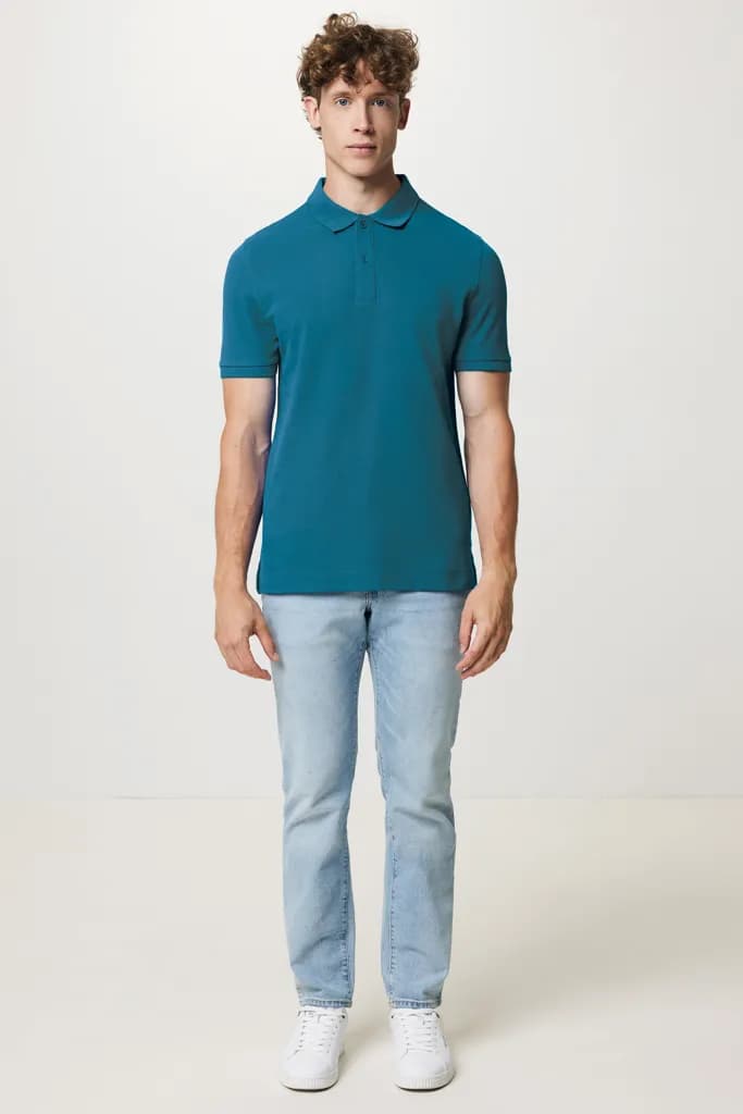 IQONIQ Yosemite Piqué-Poloshirt aus recycelter Baumwolle - dark teal