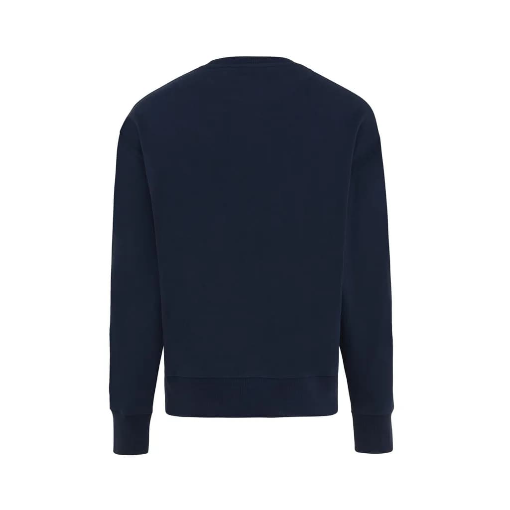 IQONIQ Kruger Relax-Rundhals-Sweater aus recycelt. Baumwolle - navy blau
