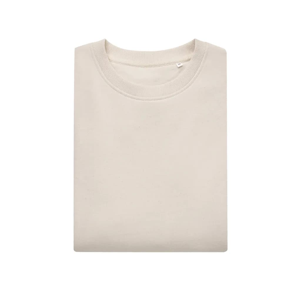 IQONIQ Kruger Relax-Rundhals-Sweater aus recycelt. Baumwolle - natural raw