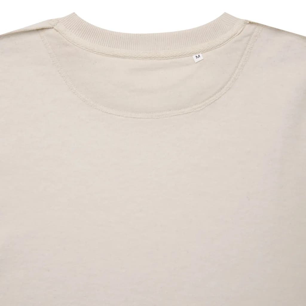 IQONIQ Kruger Relax-Rundhals-Sweater aus recycelt. Baumwolle - natural raw