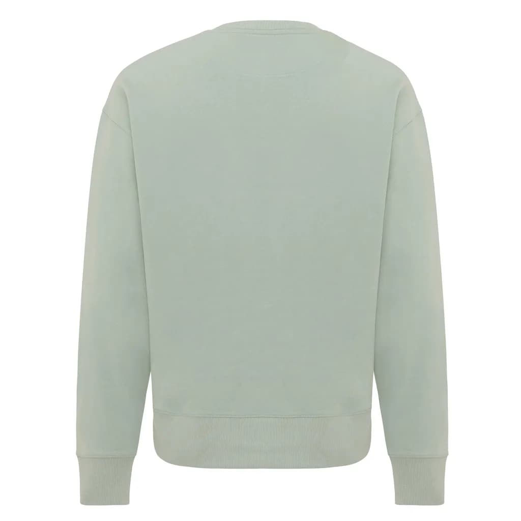 IQONIQ Kruger Relax-Rundhals-Sweater aus recycelt. Baumwolle - Iceberg green
