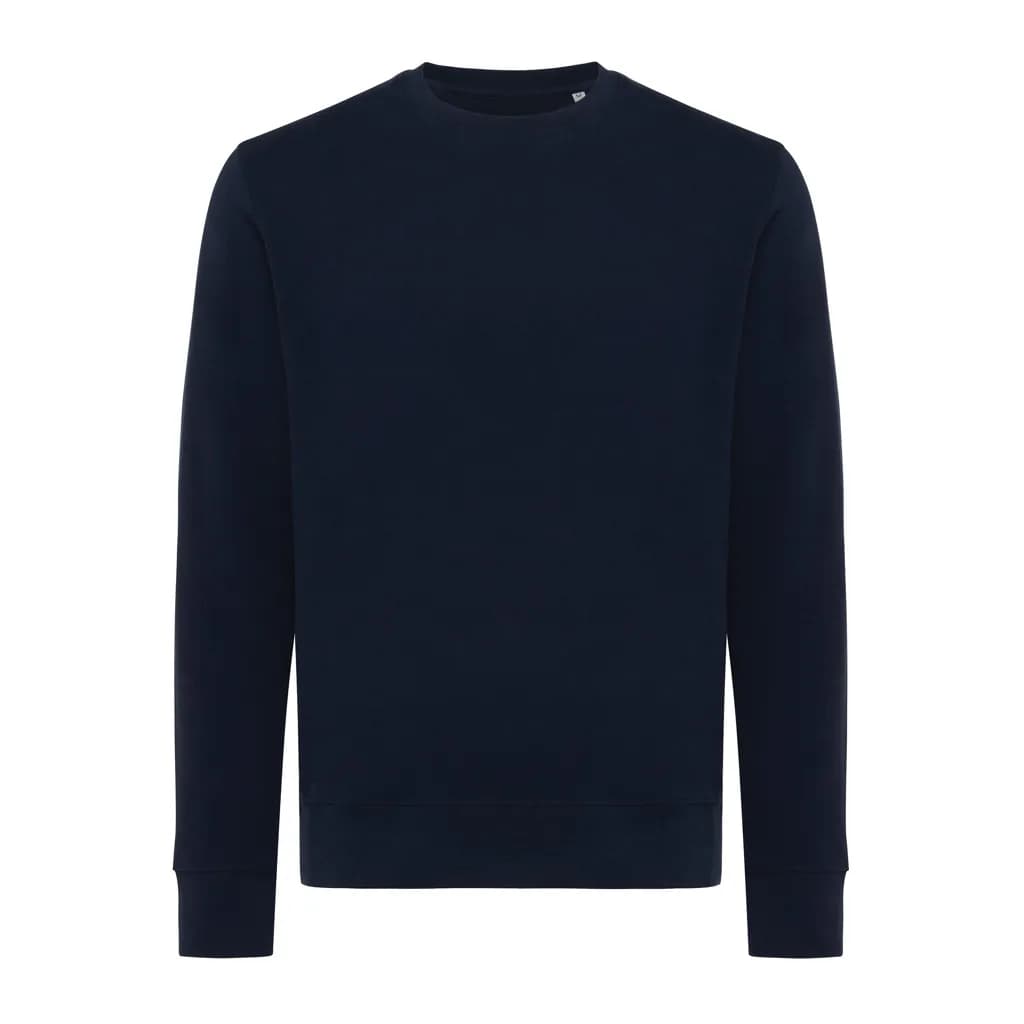 IQONIQ Etosha Lightweight Sweater aus recycelter Baumwolle - navy blau
