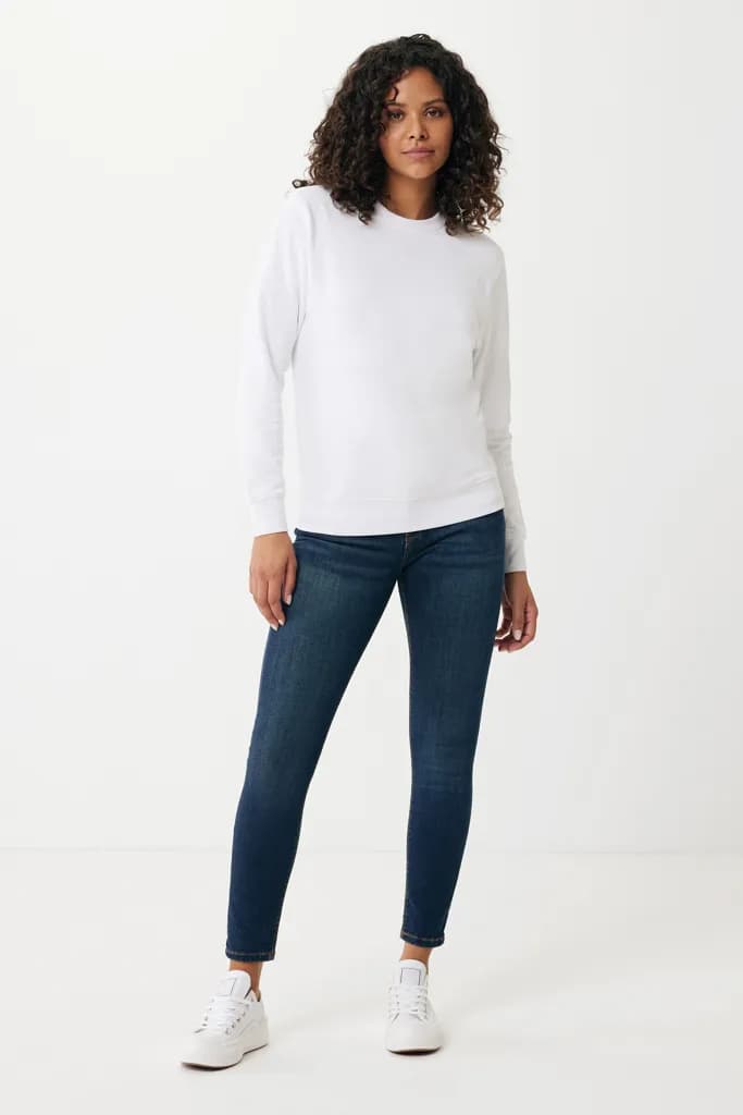 IQONIQ Etosha Lightweight Sweater aus recycelter Baumwolle - recycled white