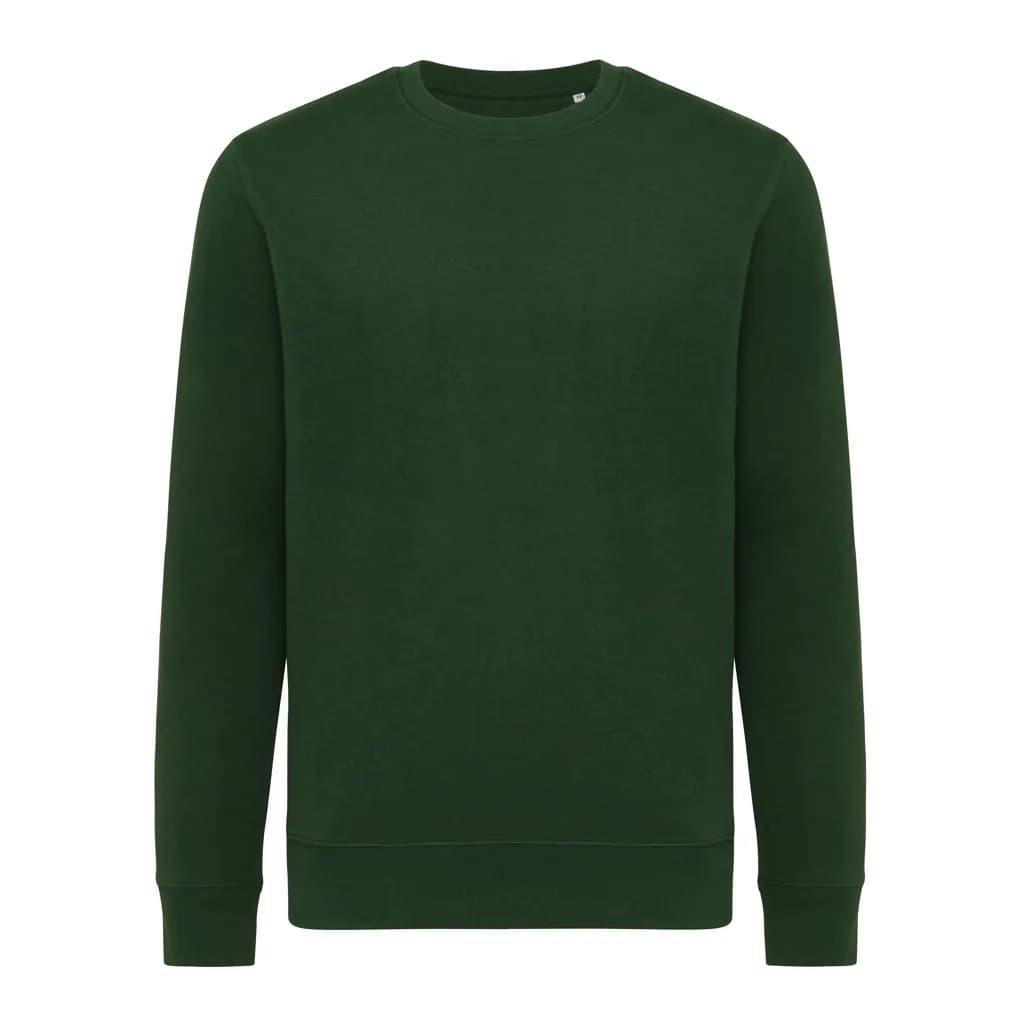 IQONIQ Etosha Lightweight Sweater aus recycelter Baumwolle - forest green