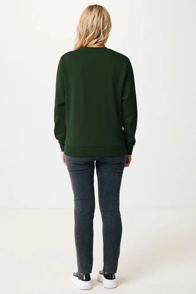 IQONIQ Etosha Lightweight Sweater aus recycelter Baumwolle - forest green