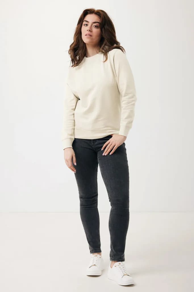 IQONIQ Etosha Lightweight Sweater aus recycelter Baumwolle - natural raw