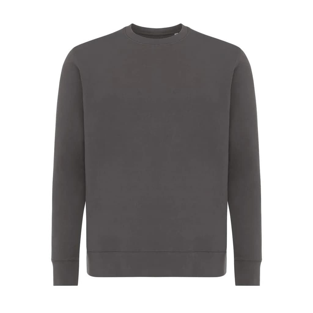 IQONIQ Etosha Lightweight Sweater aus recycelter Baumwolle - anthrazit
