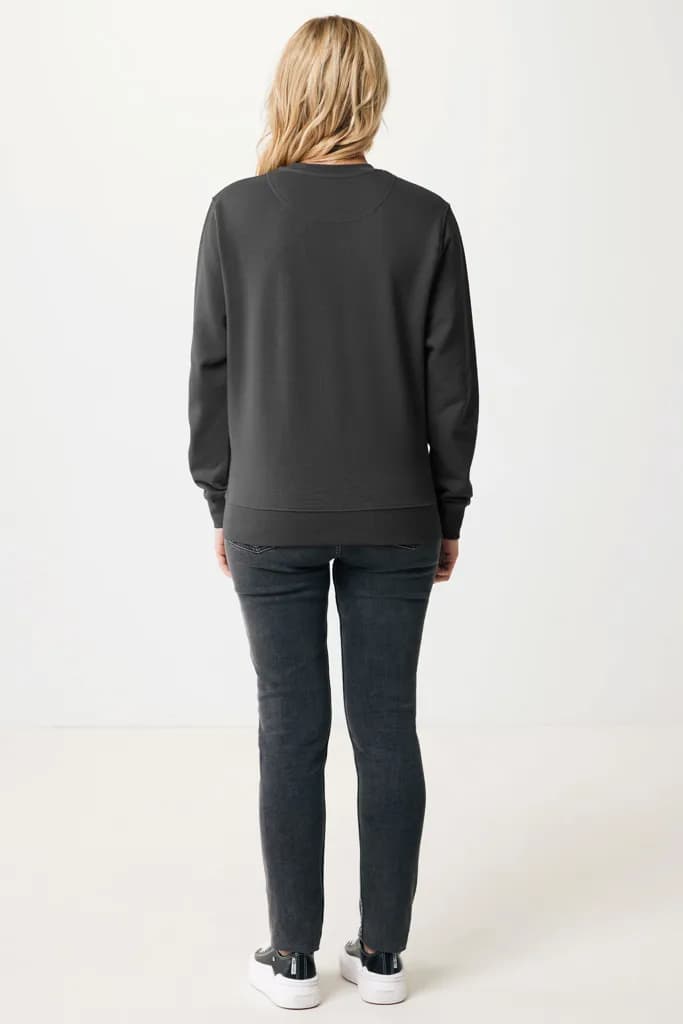IQONIQ Etosha Lightweight Sweater aus recycelter Baumwolle - anthrazit