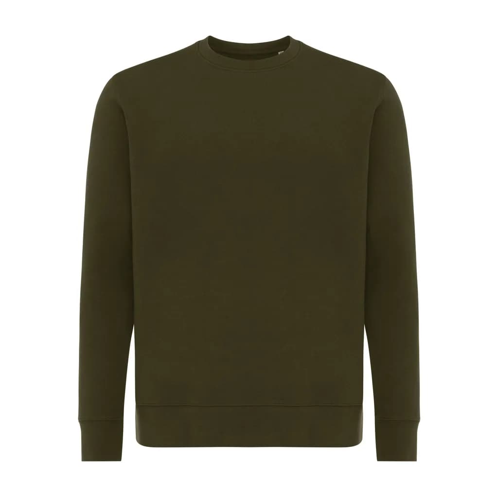 IQONIQ Etosha Lightweight Sweater aus recycelter Baumwolle - khaki