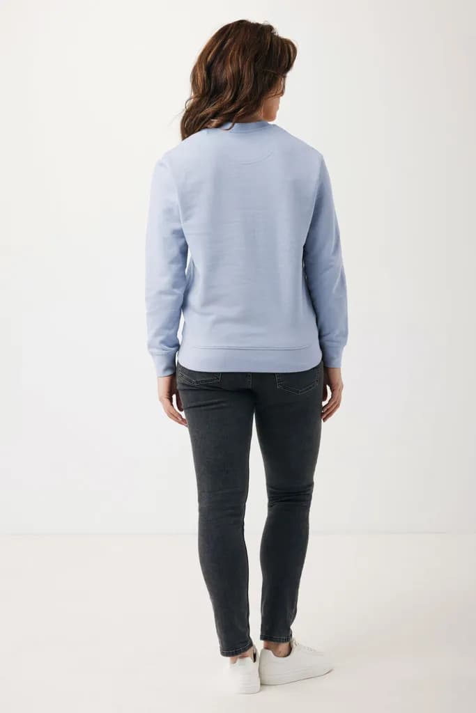 IQONIQ Etosha Lightweight Sweater aus recycelter Baumwolle - sky blue
