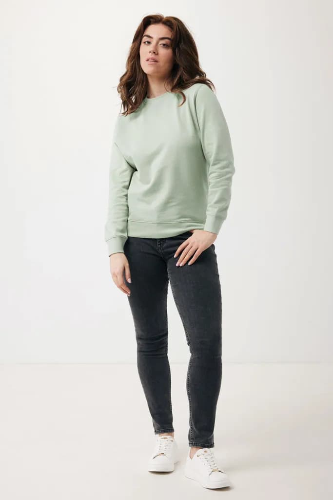 IQONIQ Etosha Lightweight Sweater aus recycelter Baumwolle - Iceberg green