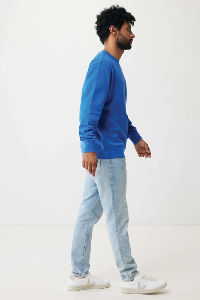 IQONIQ Etosha Lightweight Sweater aus recycelter Baumwolle - Königsblau