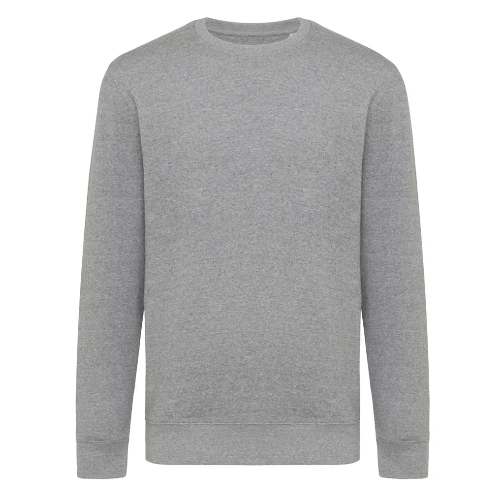 IQONIQ Etosha Lightweight Sweater aus recycelter Baumwolle - light heather anthracite