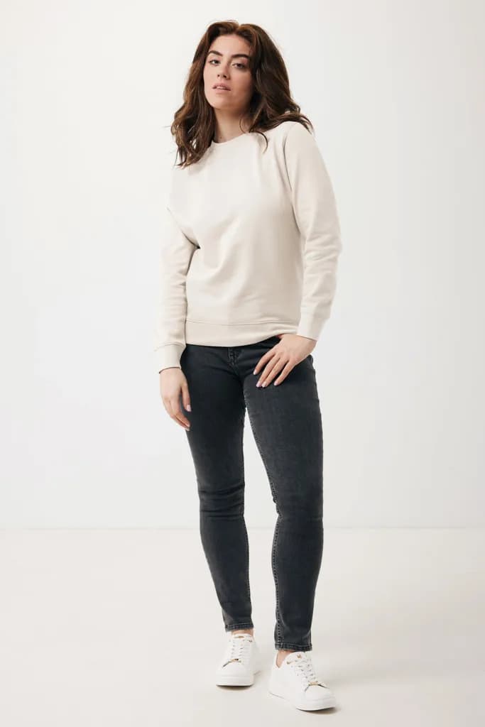IQONIQ Etosha Lightweight Sweater aus recycelter Baumwolle - ivory white