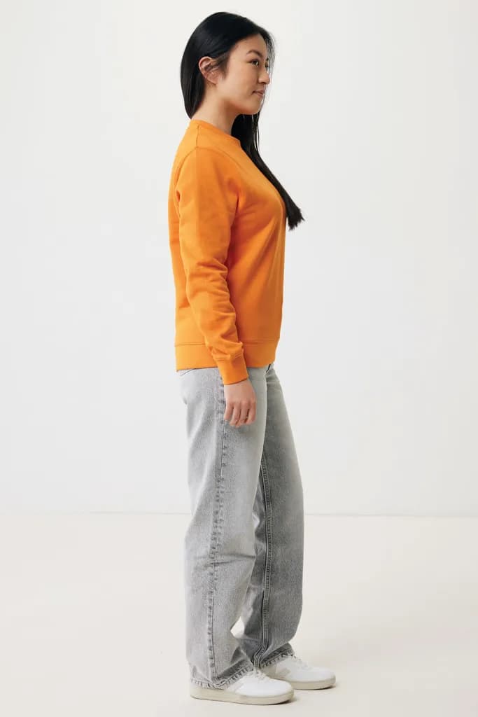 IQONIQ Etosha Lightweight Sweater aus recycelter Baumwolle - orange