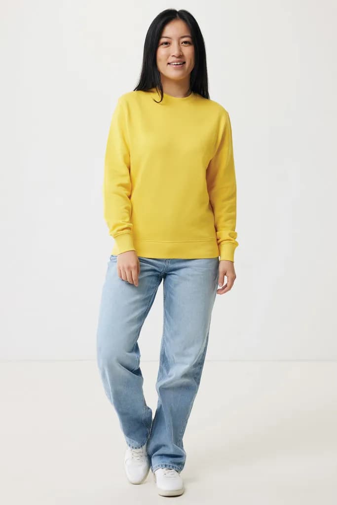 IQONIQ Etosha Lightweight Sweater aus recycelter Baumwolle - gelb