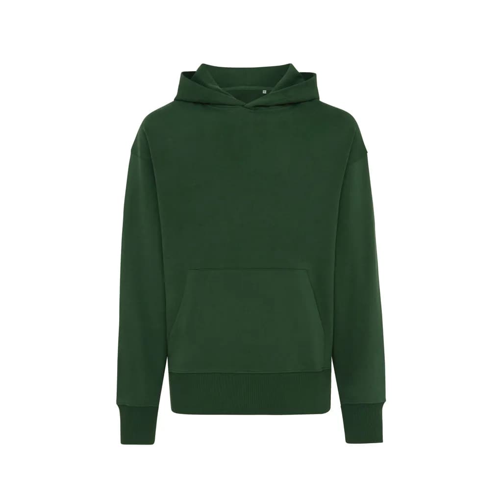 IQONIQ Yoho Relax-Hoodie aus recycelter Baumwolle - forest green