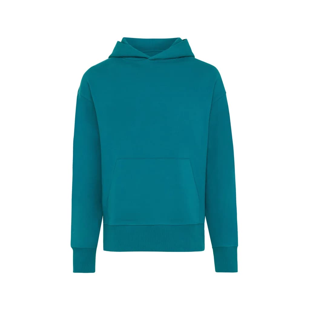 IQONIQ Yoho Relax-Hoodie aus recycelter Baumwolle - verdigris