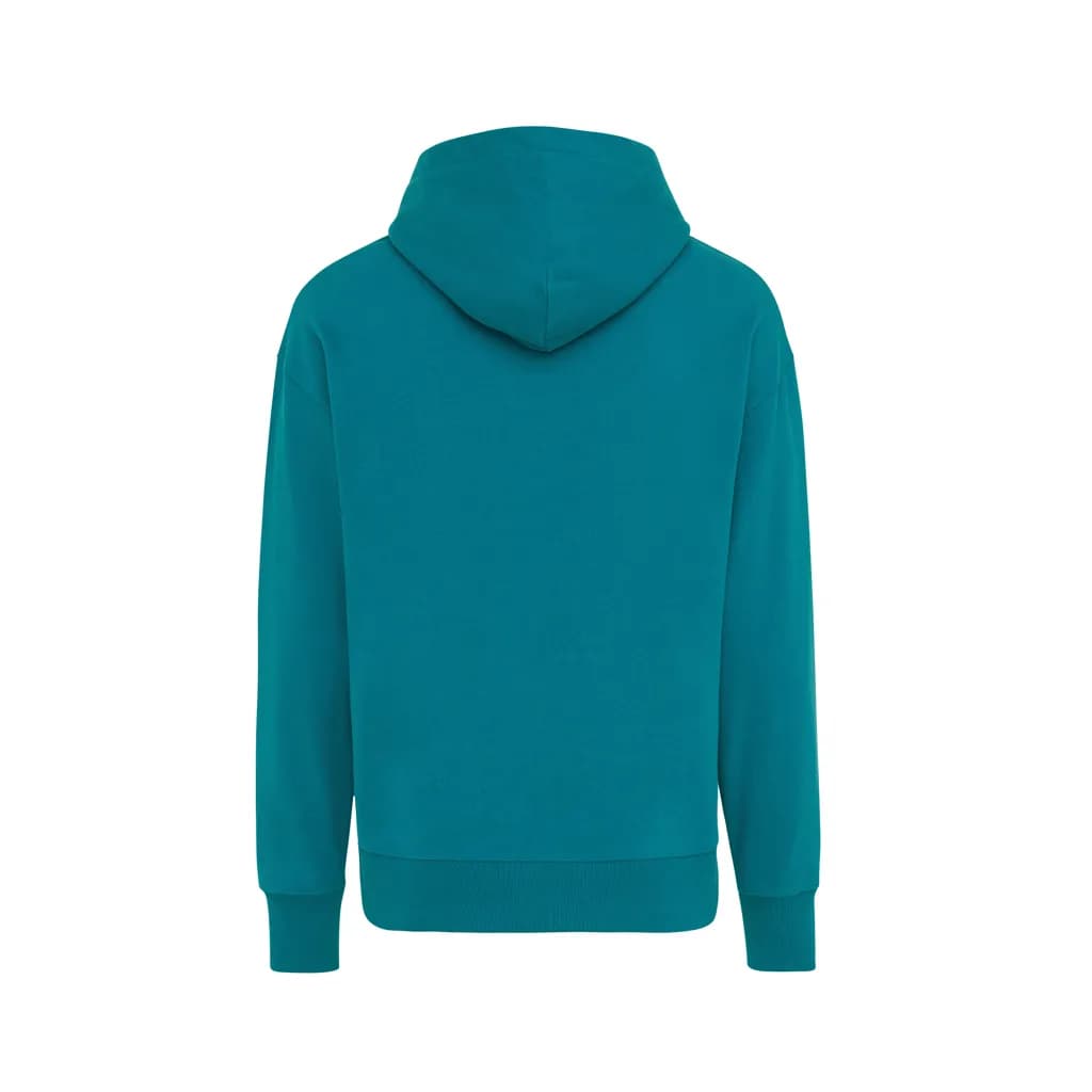 IQONIQ Yoho Relax-Hoodie aus recycelter Baumwolle - verdigris