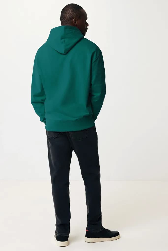 IQONIQ Yoho Relax-Hoodie aus recycelter Baumwolle - verdigris