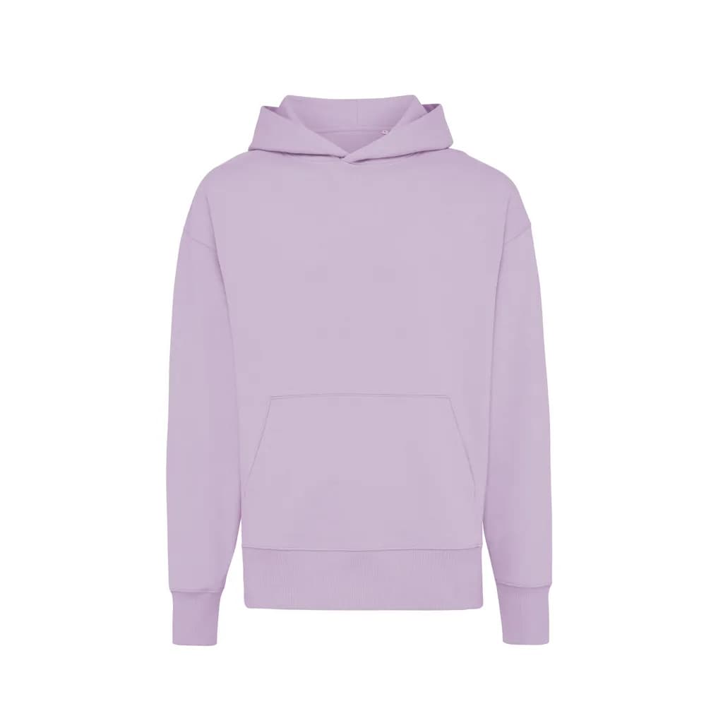 IQONIQ Yoho Relax-Hoodie aus recycelter Baumwolle - lavender