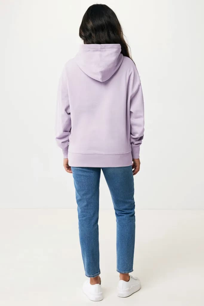 IQONIQ Yoho Relax-Hoodie aus recycelter Baumwolle - lavender