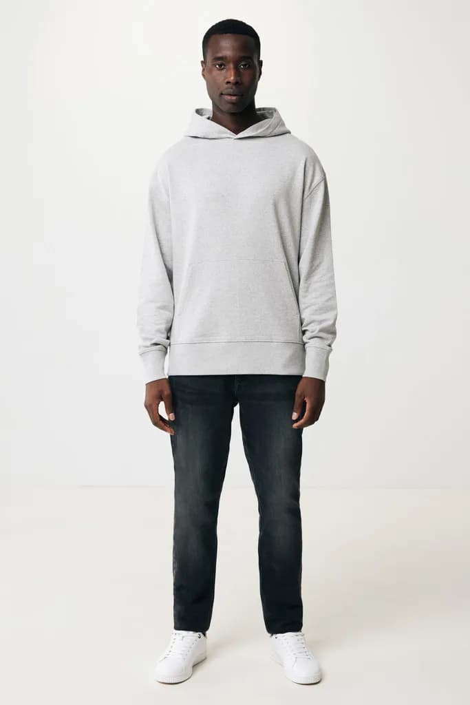 IQONIQ Yoho Relax-Hoodie aus recycelter Baumwolle - heather grey