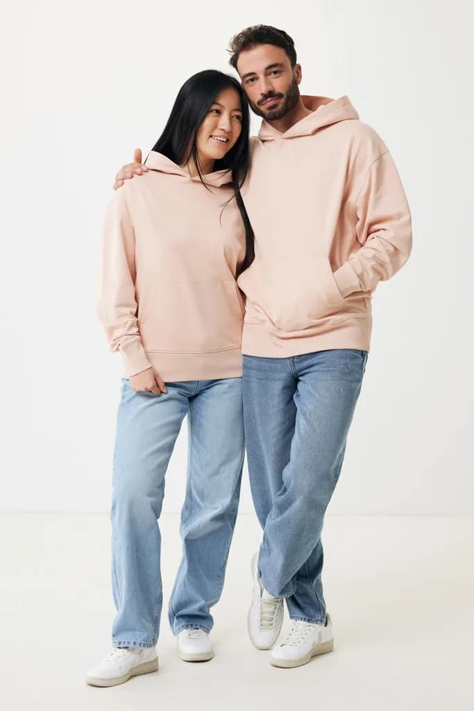 IQONIQ Yoho Relax-Hoodie aus recycelter Baumwolle - peach nectar