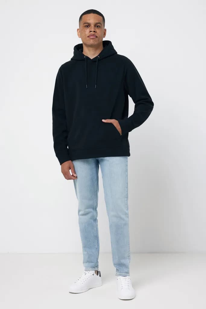 IQONIQ Trivor Mikrofleece-Kapuzen-Pulli aus recyc. Polyester - schwarz