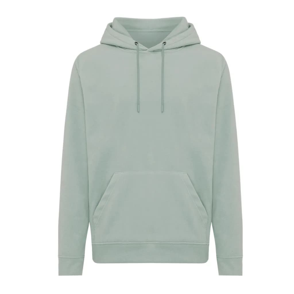 IQONIQ Trivor Mikrofleece-Kapuzen-Pulli aus recyc. Polyester - Iceberg green