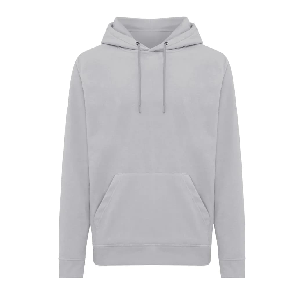 IQONIQ Trivor Mikrofleece-Kapuzen-Pulli aus recyc. Polyester - storm grey