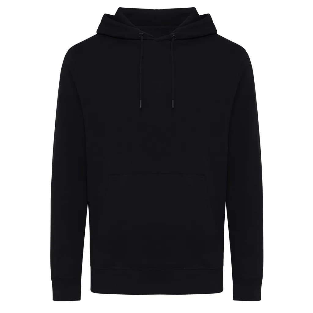 IQONIQ Rila Lightweight Hoodie aus recycelter Baumwolle - schwarz