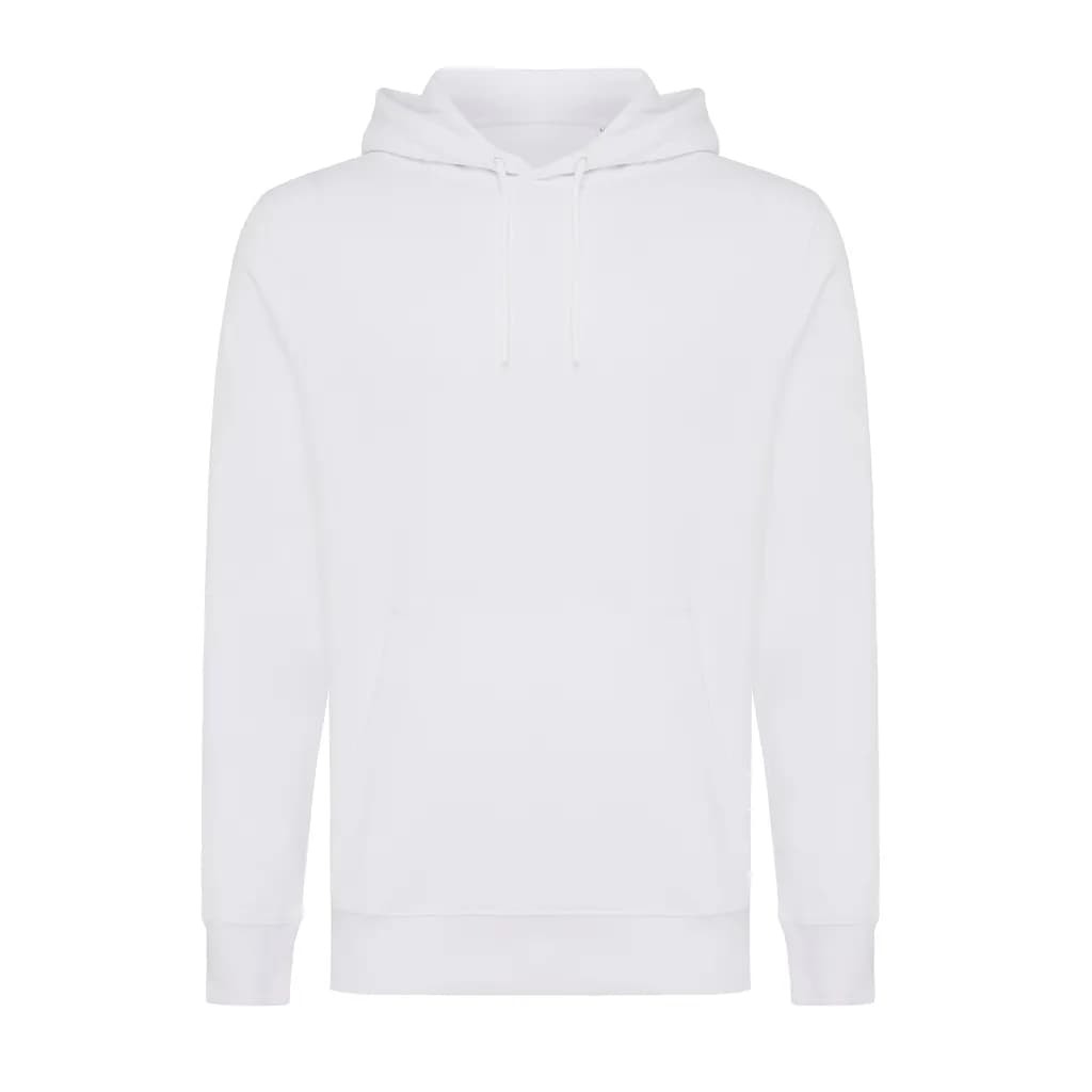 IQONIQ Rila Lightweight Hoodie aus recycelter Baumwolle - recycled white
