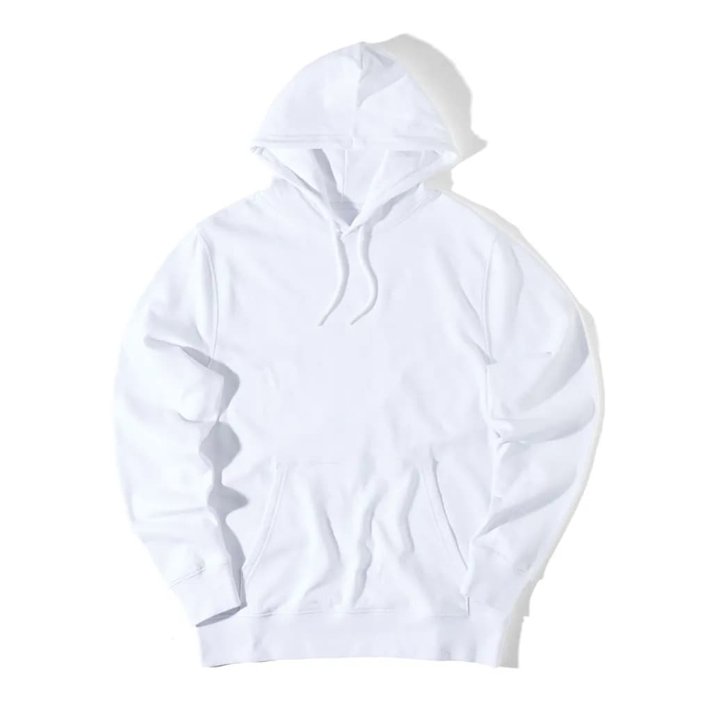IQONIQ Rila Lightweight Hoodie aus recycelter Baumwolle - recycled white