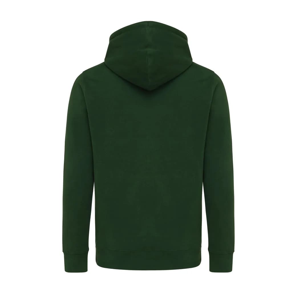 IQONIQ Rila Lightweight Hoodie aus recycelter Baumwolle - forest green