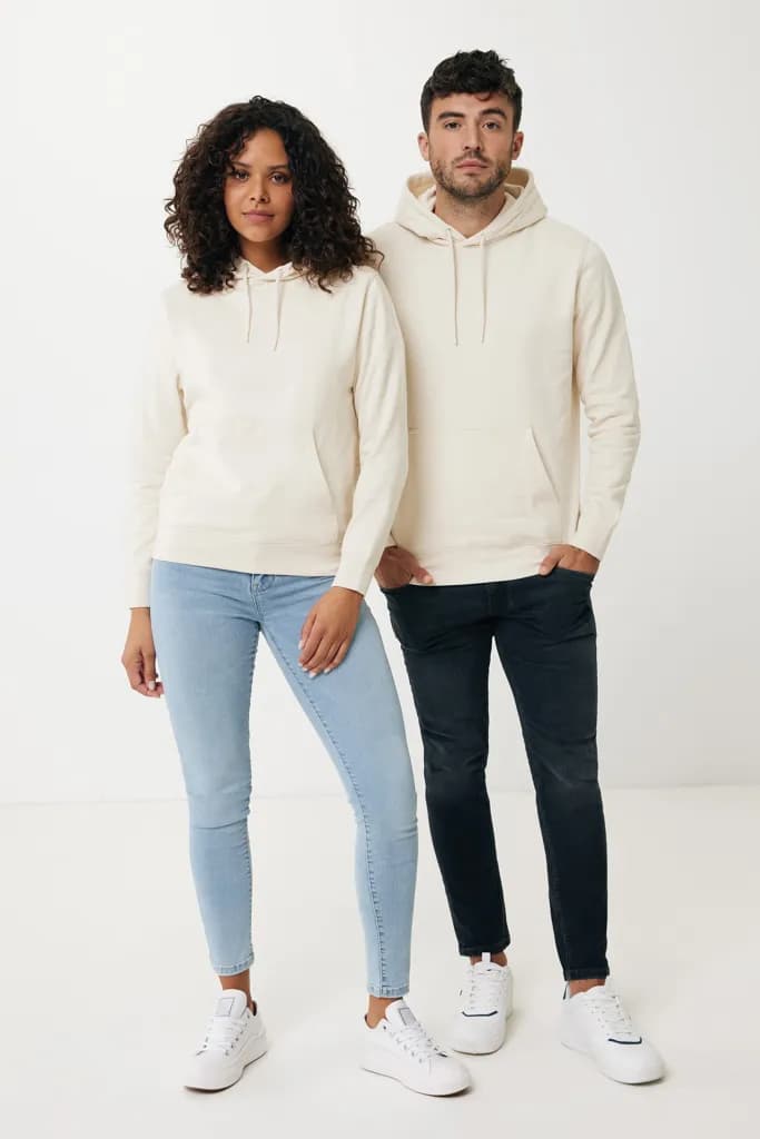 IQONIQ Rila Lightweight Hoodie aus recycelter Baumwolle - natural raw