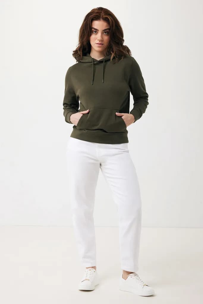 IQONIQ Rila Lightweight Hoodie aus recycelter Baumwolle - khaki