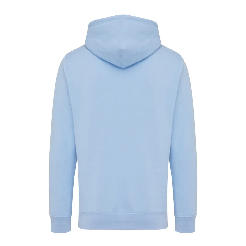 IQONIQ Rila Lightweight Hoodie aus recycelter Baumwolle - sky blue