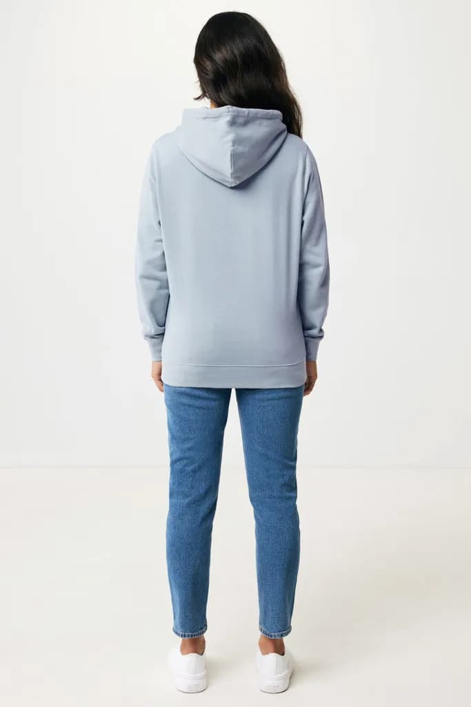 IQONIQ Rila Lightweight Hoodie aus recycelter Baumwolle - sky blue