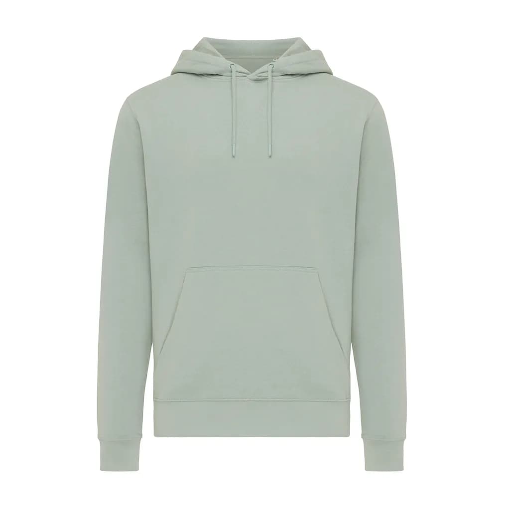 IQONIQ Rila Lightweight Hoodie aus recycelter Baumwolle - Iceberg green