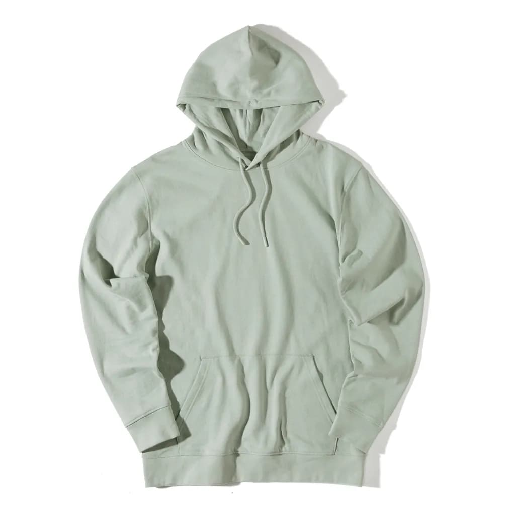 IQONIQ Rila Lightweight Hoodie aus recycelter Baumwolle - Iceberg green