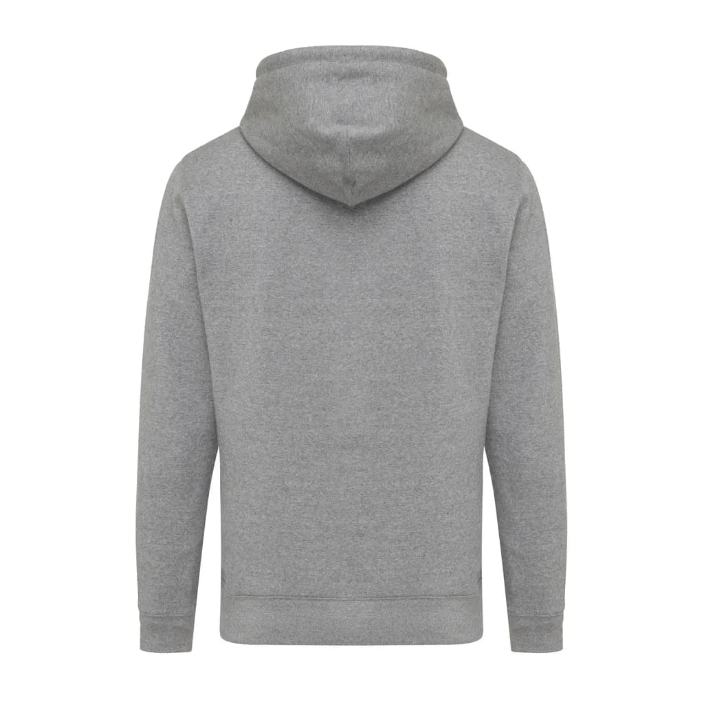 IQONIQ Rila Lightweight Hoodie aus recycelter Baumwolle - light heather anthracite