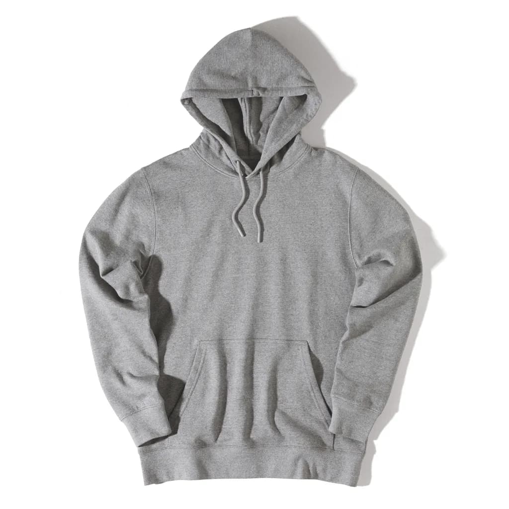 IQONIQ Rila Lightweight Hoodie aus recycelter Baumwolle - light heather anthracite