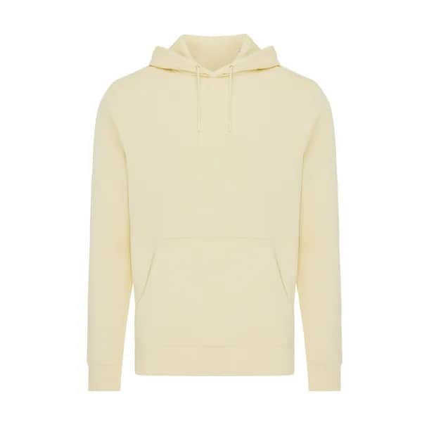 IQONIQ Rila Lightweight Hoodie aus recycelter Baumwolle - cream yellow