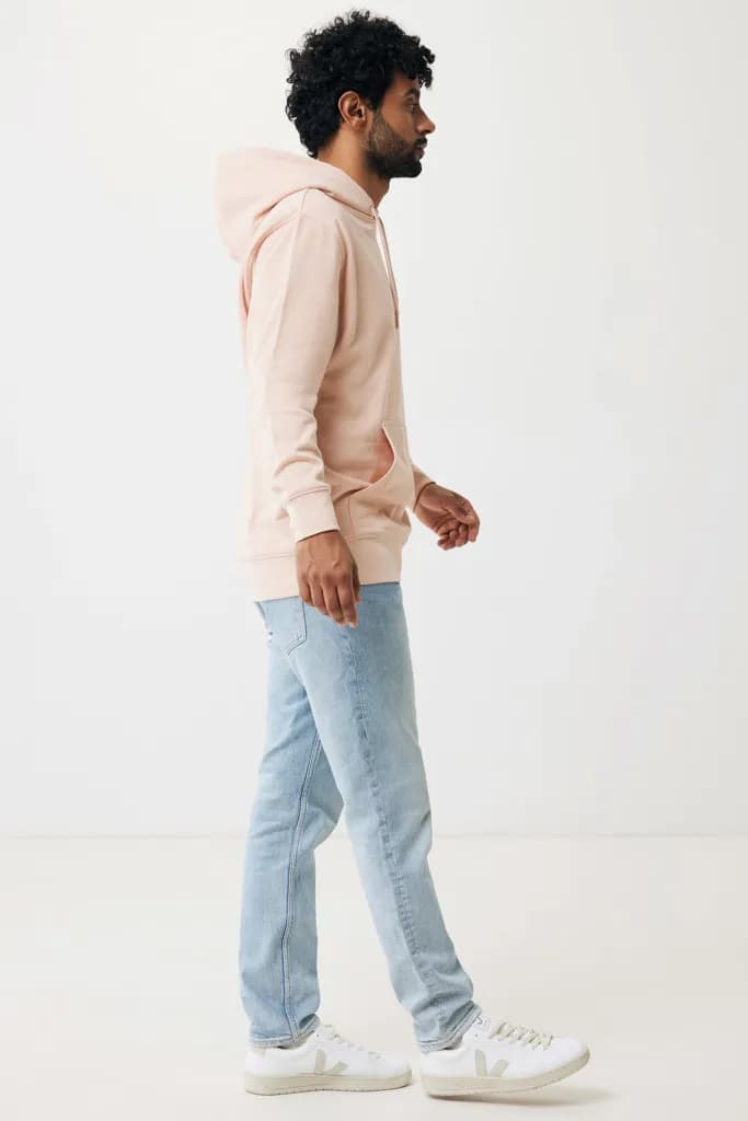 IQONIQ Rila Lightweight Hoodie aus recycelter Baumwolle - peach nectar