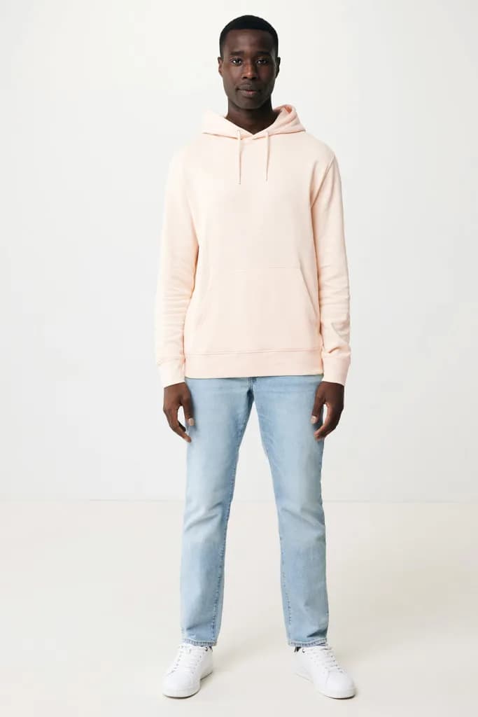 IQONIQ Rila Lightweight Hoodie aus recycelter Baumwolle - cloud pink