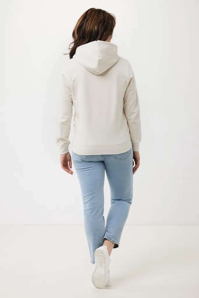 IQONIQ Rila Lightweight Hoodie aus recycelter Baumwolle - ivory white