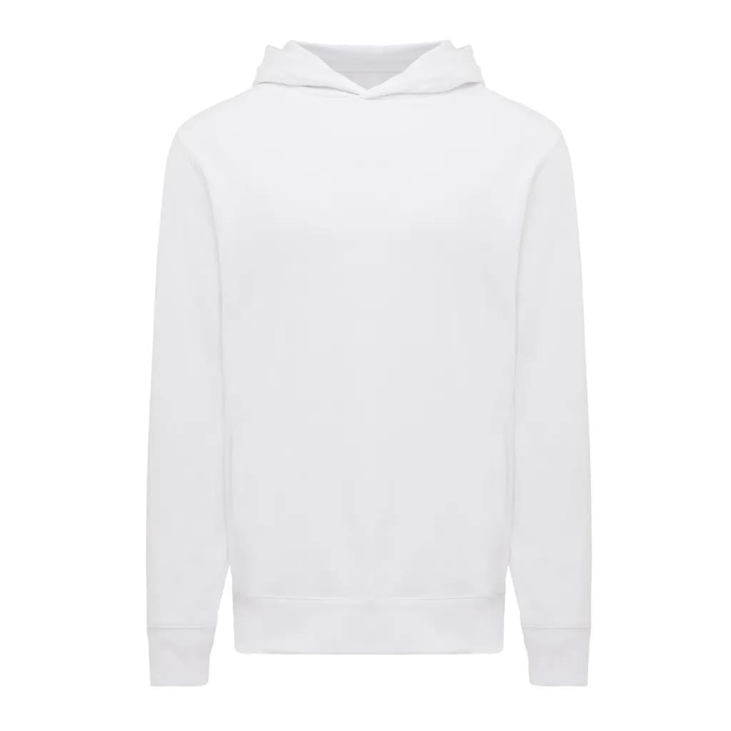IQONIQ Yengo Hoodie mit Seitentaschen aus rec. Baumwolle - recycled white