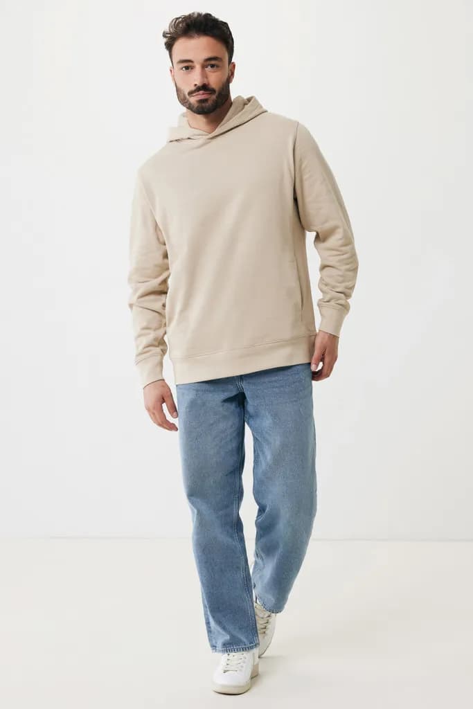 IQONIQ Yengo Hoodie mit Seitentaschen aus rec. Baumwolle - desert