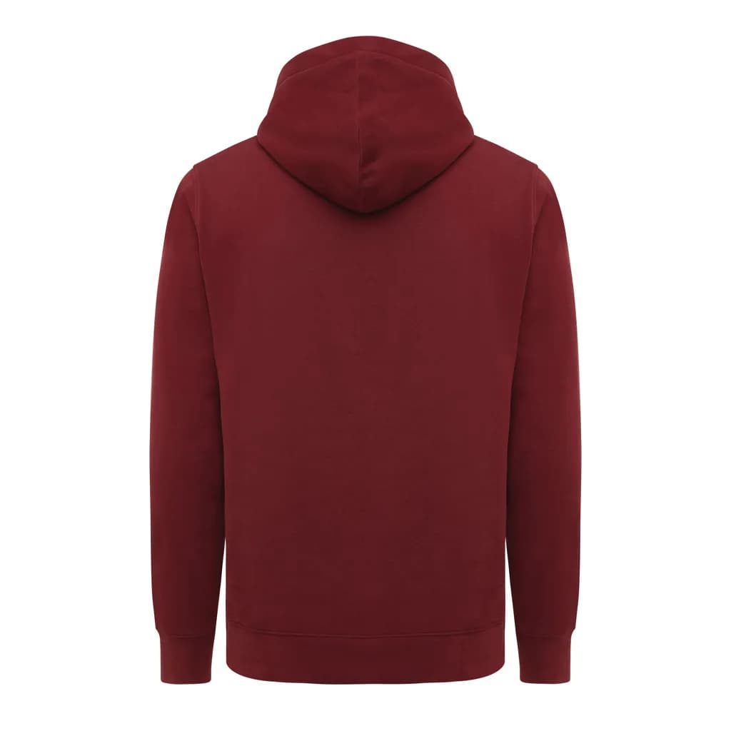 IQONIQ Yengo Hoodie mit Seitentaschen aus rec. Baumwolle - burgunderrot
